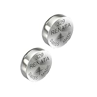 Renata 329 SR731SW Batteries - 1.55V Silver Oxide 329 Watch Battery (2 Count)