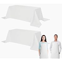 White Classic Tablecloth 90