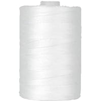 100% Cotton Thread by Threadart| Color WHITE | For Quilting, Sewing, and Serging | 1000M Spools 50/3 Weight | 50 Colors Available