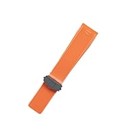 Rubber Strap with deployment clasp for TAG HEUER Aquaracer Watch 24mm