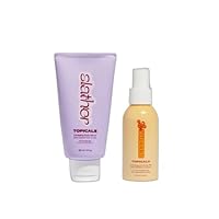 Topicals Soft Touch Body Duo - Slather Exfoliating Body Serum (5 Fl Oz) and Like Butter Moisturizing Mist for Dry Skin (3.4 Fl Oz)