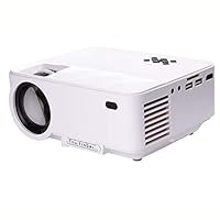 Multifunction Micro Projector Portable Support 1080P Movie TV Show Karaoke Video Game Home Cinema Projector,White