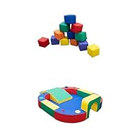 Children's Factory Toddler Baby Blocks - Primary Playring with Tunnel and Slide