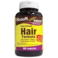 Mason Extra Strength Hair Formula/choline 1000mg PLUS Biotin and PABA 60 COUNT by Mason Natural