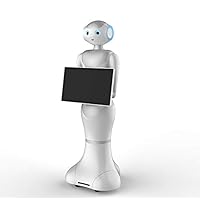 Multifunction Service Robot Humanoid Assistant Intelligent Reception Robot (White)