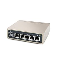InHand Networks IR615-S, Industrial IoT 4G LTE VPN Router, 300Mbps LTE CAT 6 Cellular + Wi-Fi, Dual SIM Cards Slots,5 ethernet Port, RS232/RS485 Serial Port, Support AT&T, T-Mobile & Verizon