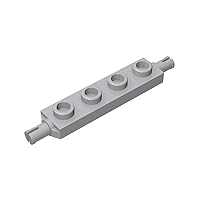 Gobricks GDS-1067 Plate, Modified 1 x 4 with Wheels Holder Compatible with Lego 2926 All Major Brick Brands Toys Building Blocks Technical Parts Assembles DIY (194 Light Bluish Gray(071),25PCS)