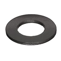 Small Parts Steel Flat Washer, Black Oxide Finish, ASME B18.22.1, 1