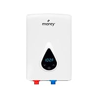 Marey E11, 11kW 240V, Electric Tankless Water Heater, Smart Technology, Unlimited On-Demand Hot Water Heater