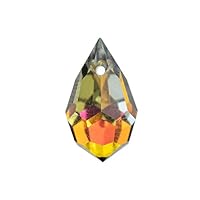 12 Pieces 9x15mm Preciosa Czech Crystal Drop Pendant Faceted Drop Clear Beads, Marea