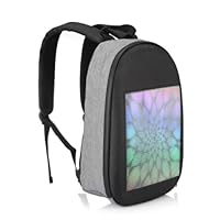 Smart LED Display backpack with USB charging port Unisex
