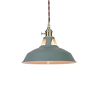 Chandeliers,Creative Color Metal Chandelier,Japanese Minimalist Style Iron Art Light,E27 Base Adjustable Hanging Lamp,Living Room Kitchen Decoration/Green