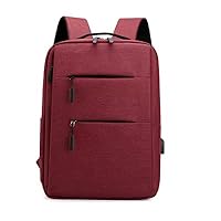 No Logo Wholesale Waterproof Computer Notebook Bag Business Anti Theft Travel Usb Computer Laptop Backpack (Red)