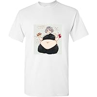 Sona Fat Chic Burger Princess Comic Funny Art White Men T Shirt Tee Top S - 5XL