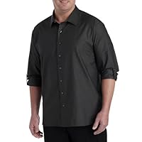 DXL Synrgy Men's Big and Tall Textured Sport Shirt