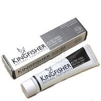 THREE PACKS of Kingfisher Natural Aloe Vera Tea Tree Mint Fluoride Free Toothpaste 100ml by Kingfisher Natural