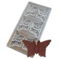 Polycarbonate Butterfly Chocolate Mold, 6 Cavities