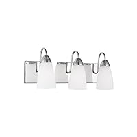 Sea Gull Lighting Generation 4420203-05 Transitional Three Light Wall/Bath from Seagull-Seville Collection in Chrome Finish