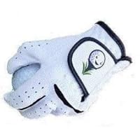 White Golf Glove for Kids, Right-Handed Kids Golf Gloves with Smiling Golf Ball, Junior Golf Gloves with Superior Grip and Comfortable Fit