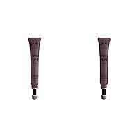 NYX PROFESSIONAL MAKEUP Powder Puff Lippie Lip Cream, Liquid Lipstick - Detention (Deep Plum) (Pack of 2)