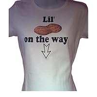 Lil peanut on the way funny maternity shirt pregnant announcement peanut nickname