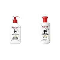 THAYERS Milky Face Cleanser 8 FL Oz Milky Toner 12 FL Oz with Snow Mushroom and Hyaluronic Acid, Dermatologist Recommended Hydrating Skincare for Dry and Sensitive Skin Bundle
