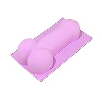 Creative Cake Baking Mold DIY Chocolate Mold Silicone Baking Novelty Funny Cake Candy Molds Ice Cube Tray Mould Suitable Making Ice, Jelly, Chocolate, Soap Reusable Silicone Mold