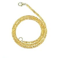 Natural AAA quality 1 Strand Citrine rondelle faceted gemstone beads necklace 18'' inch strand 4mmBeads Necklace