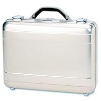 T.z Molded Aluminum Attache Case, Silver, 18 X 13 X 5, One Size