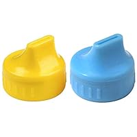 2 Pack Turn Bottle into Sippy Cup (Yellow/Blue)