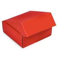 Decorative Shipping Boxes - Red Gourmet Shipping Boxes 8x8x3