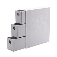 Arcane Tinmen - Dragon Shield: Fortress Card Drawers: White 1200CT – Card Games - Compatible with Pokemon, Yugioh, Magic The Gathering, MTG TCG OCG & Hockey Cards