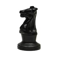 WE Games Replacement Tournament Staunton Chess Piece - Heavy Weighted, Dark Knight