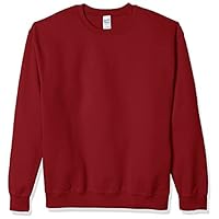 Gildan Fleece Crewneck Sweatshirt, Style G18000 Cardinal, Cardinal Red, 3X-Large