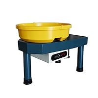 Huanyu Pottery Machine Ceramic Machine Pottery Wheel 350W 25CM Pottery Forming Machine with Foot Pedal and Snap-on Basin (220V, for Adults)