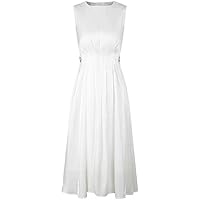 French Dress Gilded Satin Skirt for Women 2023 New Spring/Summer Temperament Short Sleeve High Waist A-Swing Chic Dress