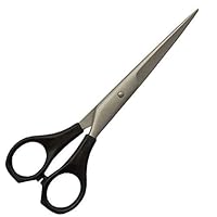 Hair Scissors Professional Lightweight Haircut Scissor for Hairdresser, Barber, Salon Stainless Steel Black Handle 6 Inch