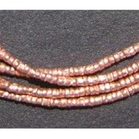 Copper Heishi Beads - Full Strand Ethiopian Metal Spacers for Jewelry Making - The Bead Chest (1.5mm)