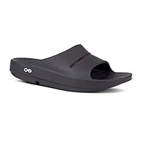 OOFOS - Unisex OOahh Sport - Post Run Recovery Slide Sandal (Classic Black, us_Footwear_Size_System, Adult, Women, Numeric, Medium, Numeric_7)