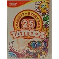 25 Assorted Temporary Tattoos