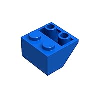Classic Slope Block Bulk, Blue Slope Inverted 45 2x2, Building Slope Flat 100 Piece, Compatible with Lego Parts and Pieces(Color:Blue)
