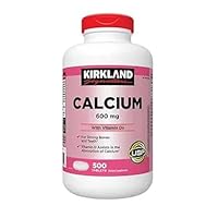 Kirkland Signature 600 mg Calcium Tablet with Vitamin D3, 500 Tablets