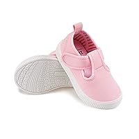 Toddler Girls T-Strap Canvas Sneakers for Little Kids Classical Comfortable Mary Jane Canvas Flats, Non-Slip Casual Canvas Sneaker for Girls