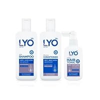 Lyohair tonic 100 ml products nourish the scalp. Invented and researched by pharmacists.+Shampoo 200 ml and conditioner 200 ml.