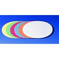 Self-adhesive presentation card, oval, 190 x 110 mm, assorted, 300 pieces; pack of 300