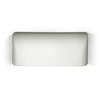 Islands of Light Downlight Ceramic Wall Sconce w Curving Sides (Black Forest Green)