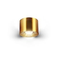 VONN Lighting Node 4.25-in Integrated LED ETL Certified Surface Mounted Downlight, Antique Brass