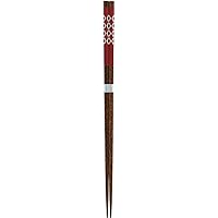 Aoba Chopsticks, Silver Mine, Red [262701] Made in Japan