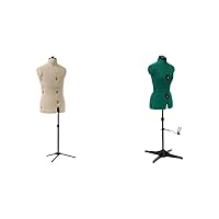 Dritz Mr. Tailor Adjustable Dress Form for Men + Dritz Sew You Adjustable Dress Form for Women, Small