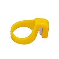 1Pcs New Finger Blade Needle Craft Home Plastic Thimble Sewing Ring Thread Cutter DIY Household Sewing Machine Accessories - (Color: yellow)